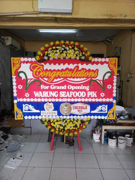 Papan Bunga Ucapan Selamat Kotasari Pusakanagara