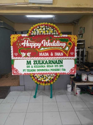 Papan Bunga di Kotasari Pusakanagara